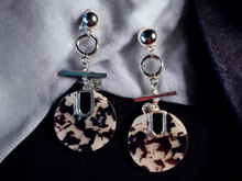 Load image into Gallery viewer, Clip on Hoop and Lucite Earrings handmade Kargo Fresh
