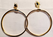 Load image into Gallery viewer, Clip on Large gold Hoop Earrings Kargo Fresh

