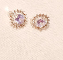 Load image into Gallery viewer, Clip on Rhinestone Cluster  Stud Earrings silver Kargo Fresh
