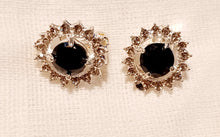 Load image into Gallery viewer, Clip on Rhinestone Cluster  Stud Earrings silver Kargo Fresh
