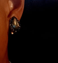Load image into Gallery viewer, Clip on Rhinestone Cluster  Stud Earrings silver Kargo Fresh
