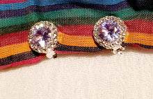 Load image into Gallery viewer, Clip on Rhinestone Cluster  Stud Earrings silver Kargo Fresh
