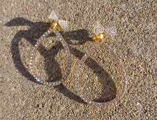 Load image into Gallery viewer, Clip on  Rhinestone Hoop Earrings Kargo Fresh
