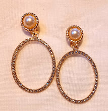 Load image into Gallery viewer, Clip on Rhinestone Hoop Earrings Kargo Fresh
