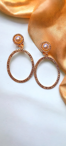 Clip on Rhinestone Hoop Earrings Kargo Fresh