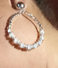 Load image into Gallery viewer, Clip on bead hoop earrings Kargo Fresh
