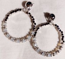 Load image into Gallery viewer, Clip on bead hoop earrings Kargo Fresh
