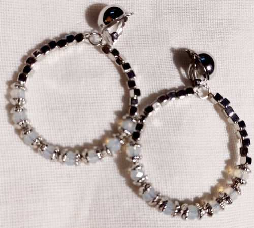 Clip on bead hoop earrings Kargo Fresh