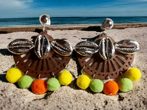 Clip on handmade boho tassel earrings Kargo Fresh