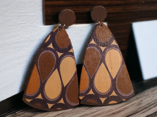 Clip on handmade geometric earrings Kargo Fresh