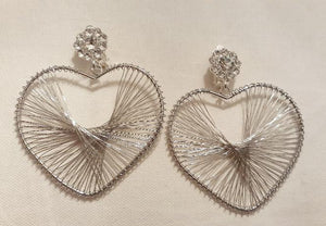 Clip on heart hoop Earrings Kargo Fresh