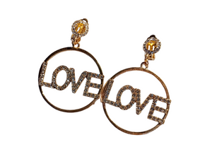 Clip on love hoop earrings Kargo Fresh