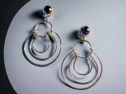 Clip on minimalist multi hoop earrings Kargo Fresh