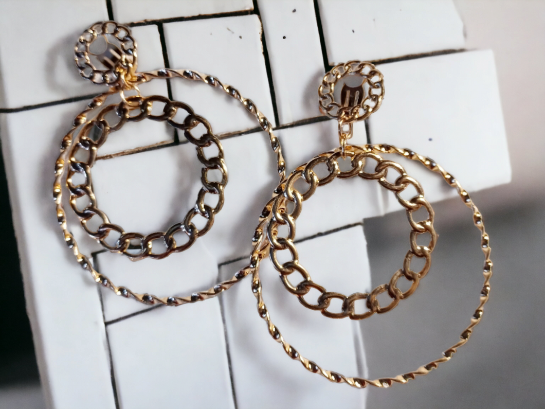 Clip on multi hoop clip on earrings Kargo Fresh