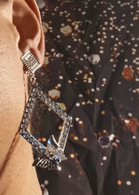 Load image into Gallery viewer, Clip on rhinestone butterfly hoops Kargo Fresh
