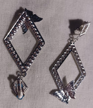 Load image into Gallery viewer, Clip on rhinestone butterfly hoops Kargo Fresh
