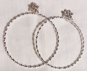 Clip on rhinestone hoop earrings Kargo Fresh