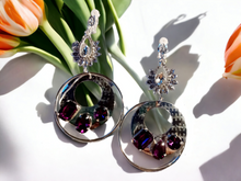 Load image into Gallery viewer, Clip on rhinestone hoops Kargo Fresh
