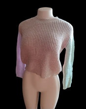 Load image into Gallery viewer, Colorblock cropped sweater s/m Kargo Fresh

