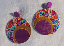 Load image into Gallery viewer, Colorful Wood and Acrylic Pop Art Earrings Kargo Fresh
