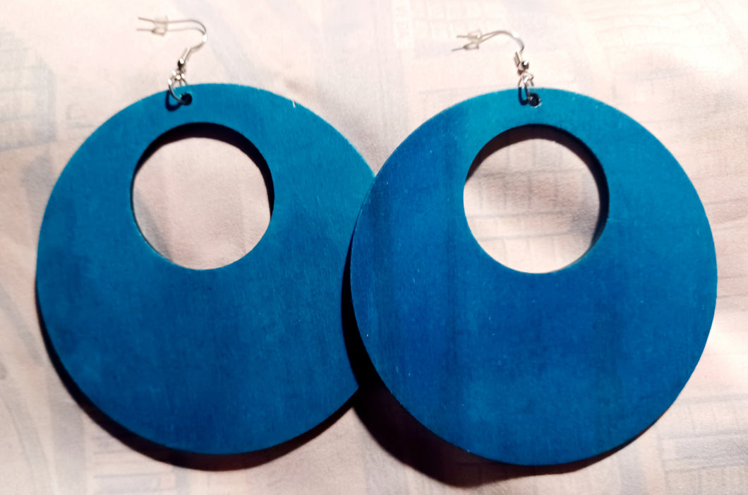 Copy of Extra large wooden hoop Earrings Kargo Fresh