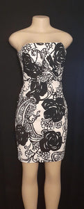 Cotton Floral Cocktail Dress Size 2 Kargo Fresh