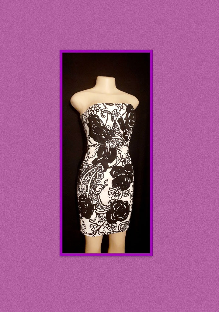 Cotton Floral Cocktail Dress Size 2 Kargo Fresh