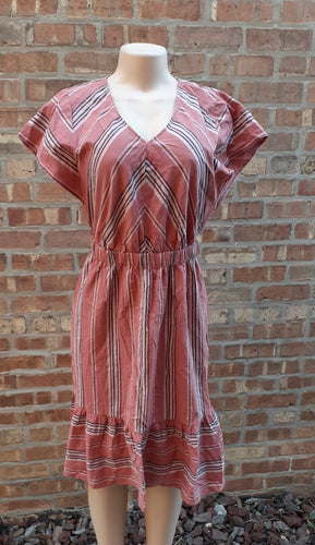 Cotton Midi Flare Dress Size Small Kargo Fresh