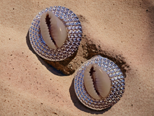 Load image into Gallery viewer, Cowrie Shell Clip On Stud Earrings Kargo Fresh
