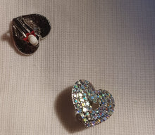 Load image into Gallery viewer, Crystal Heart Stud Clip On Earrings Kargo Fresh
