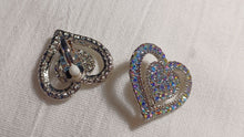 Load image into Gallery viewer, Crystal Heart Stud Clip On Earrings Kargo Fresh
