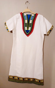 Custom African Dashiki Mini Dress XS/S Kargo Fresh