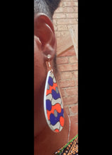 Load image into Gallery viewer, Cute African Print Midi Dress with Earrings Kargo Fresh
