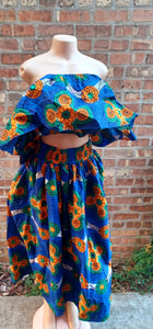 Cute Ankara Skirt Set New Free Size Kargo Fresh