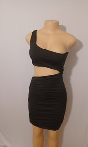 Cute Black Mini Cocktail Dress Medium Kargo Fresh