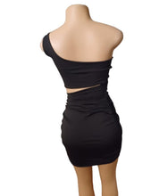 Load image into Gallery viewer, Cute Black Mini Cocktail Dress medium Kargo Fresh
