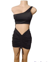 Load image into Gallery viewer, Cute Black Mini Cocktail Dress medium Kargo Fresh
