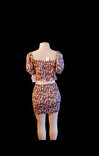 Load image into Gallery viewer, Cute floral chiffon mini skirt and crop top set nwt medium Kargo Fresh
