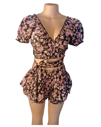 Cute floral skort set new small Kargo Fresh