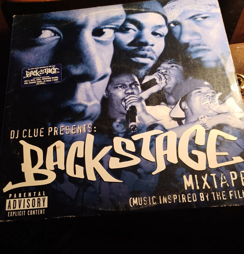 DJ Clue - Backstage Mixtape  2 LPS  explicit (VINYL 8-29-2000) Original pressing Kargo Fresh