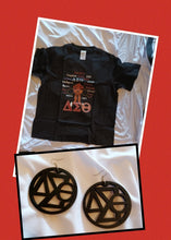 Load image into Gallery viewer, Delta Sigma Theta Soroity Tee and Earrings Set L/XL Kargo Fresh
