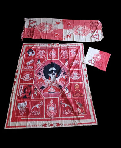 Delta sigma theta wall hanging scarf and pillow cover Kargo Fresh