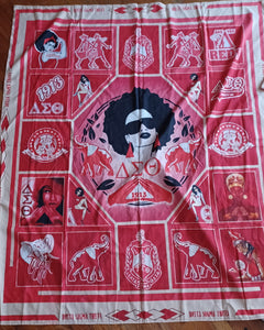 Delta sigma theta wall hanging scarf and pillow cover Kargo Fresh