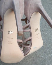 Load image into Gallery viewer, Diane Von Furstenberg Kalyan Suede Strappy Heels Size 11 Kargo Fresh
