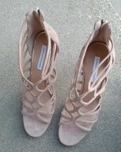 Load image into Gallery viewer, Diane Von Furstenberg Kalyan Suede Strappy Heels Size 11 Kargo Fresh
