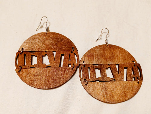 Diva Wooden Earrings Kargo Fresh