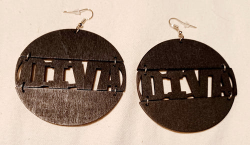 Diva Wooden Earrings Kargo Fresh