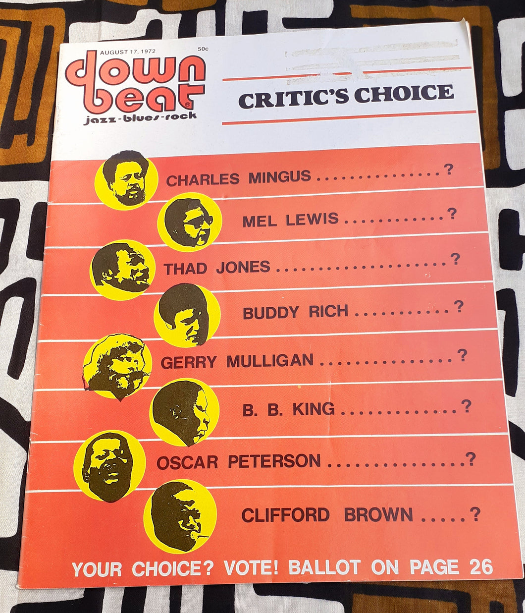 DownBeat Magazine ; Critics Choice ; Issue August 17, 1972 Kargo Fresh