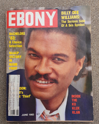 Ebony Magazine ; The Billy Dee Issue  June, 1983 Kargo Fresh