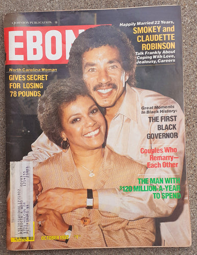 Ebony Magazine ; The Smokey Robinson Issue October, 1982 Kargo Fresh